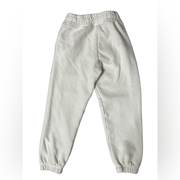 Zara, White Joggers, Youth Size 8, Front Side Pockets, Terry Cloth Inside - Picture 4 of 5